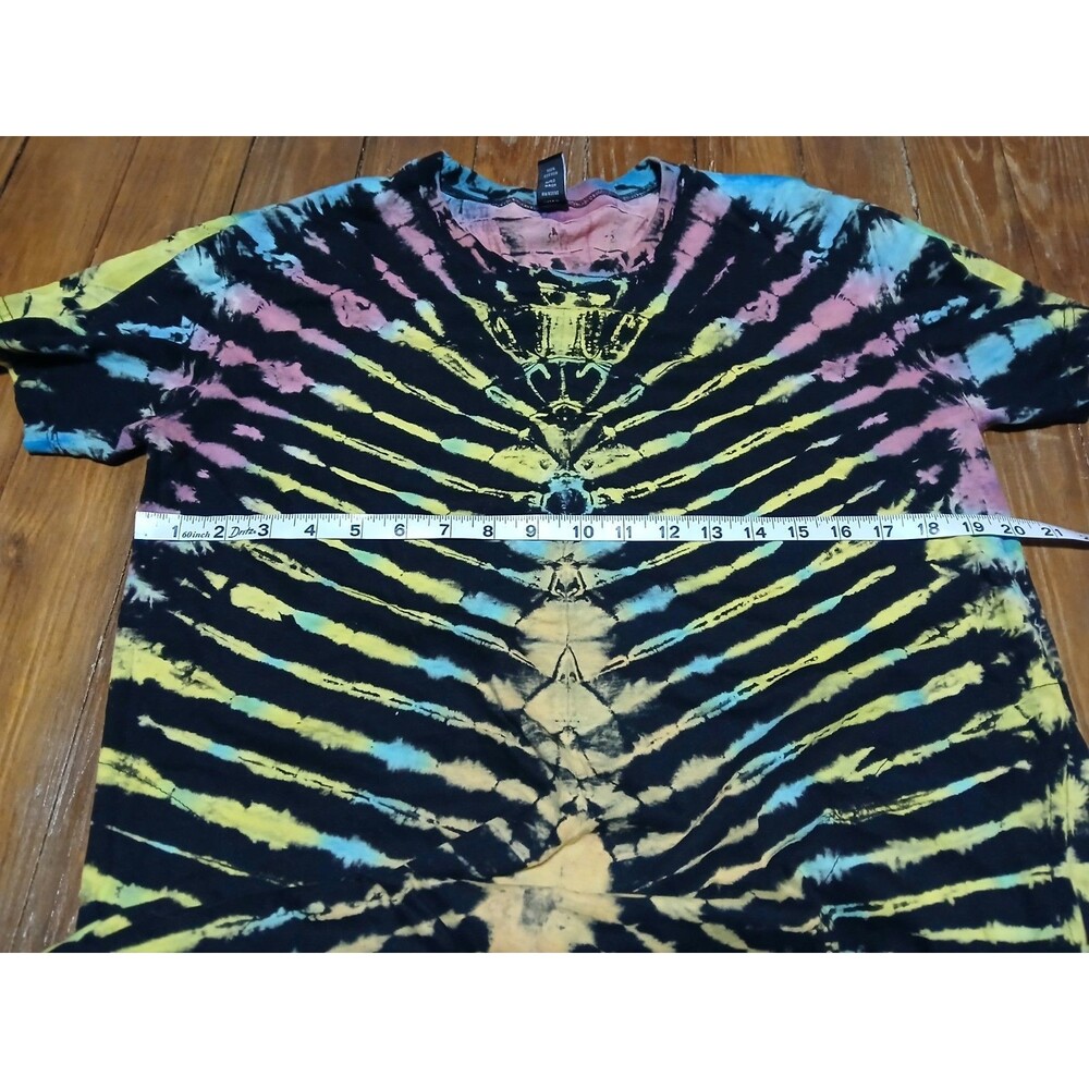 Sacred Threads Tye Dye Long Dress Cover up Skeleton Style  Pattern  Cotton OS - Picture 8 of 10